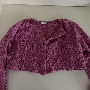 Lelis pink cropped long sleeve